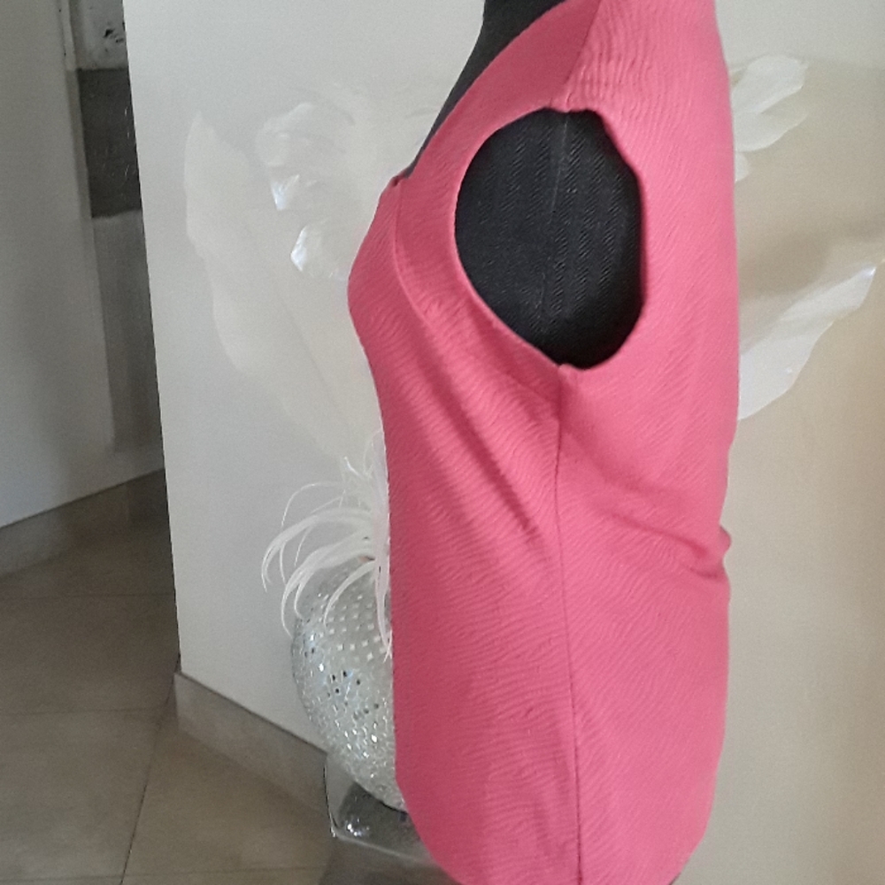 Cache Pink Textured Square-Neck Tank Top - Picture 2 of 5